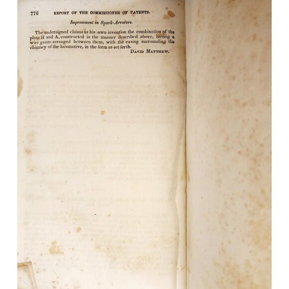 House Of Rep Commissioner Of Patents 1855 Victorian HC First Edition Vol 1 HBS - Picture 7 of 9